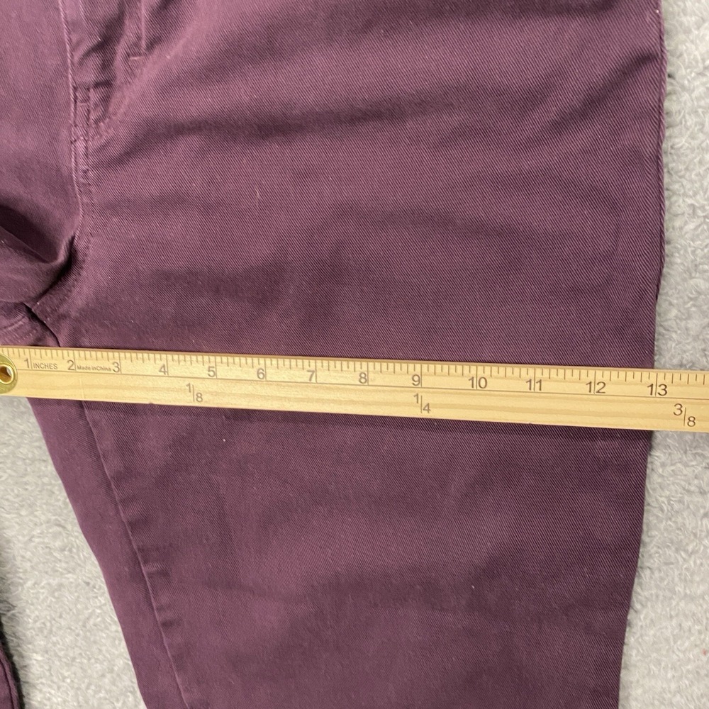 Gloria Vanderbilt Amanda Jeans Size 14 Short Purple Straight Stretch High Rise - Picture 8 of 16